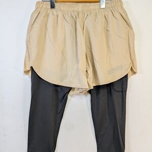 Raw Gear Compression Legging Shorts Large Tan Sand by Bradley Martyn Under ✨NEW✨